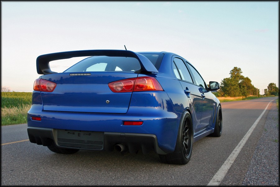Mitsubishi Lancer Evolution X rines Rays Volk Racing CE28N 18″ 10.5J ET18 275/35