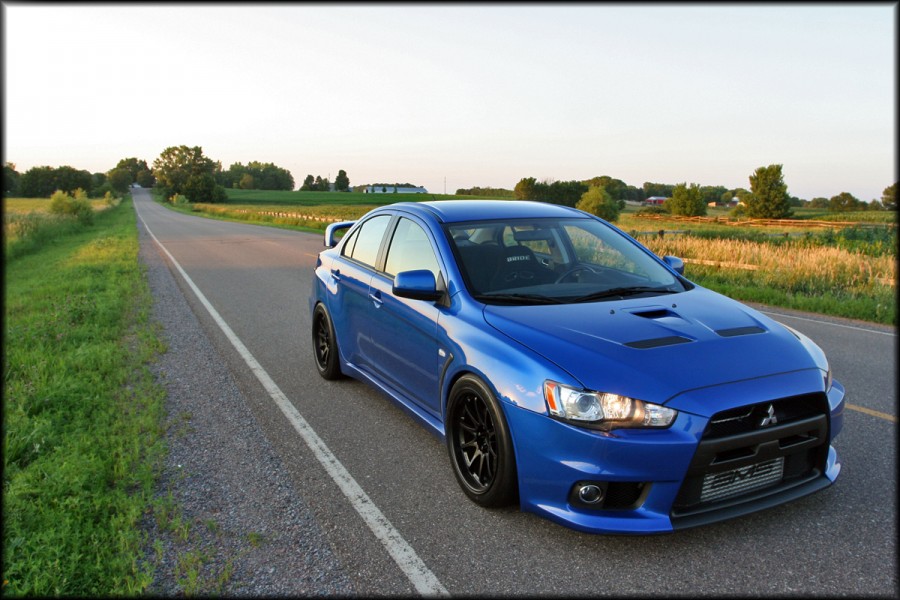 Mitsubishi Lancer Evolution X rines Rays Volk Racing CE28N 18″ 10.5J ET18 275/35