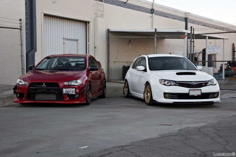 Mitsubishi Lancer Evolution X rines Rays Volk Racing TE37 18″ 9.5J ET22 275/35
