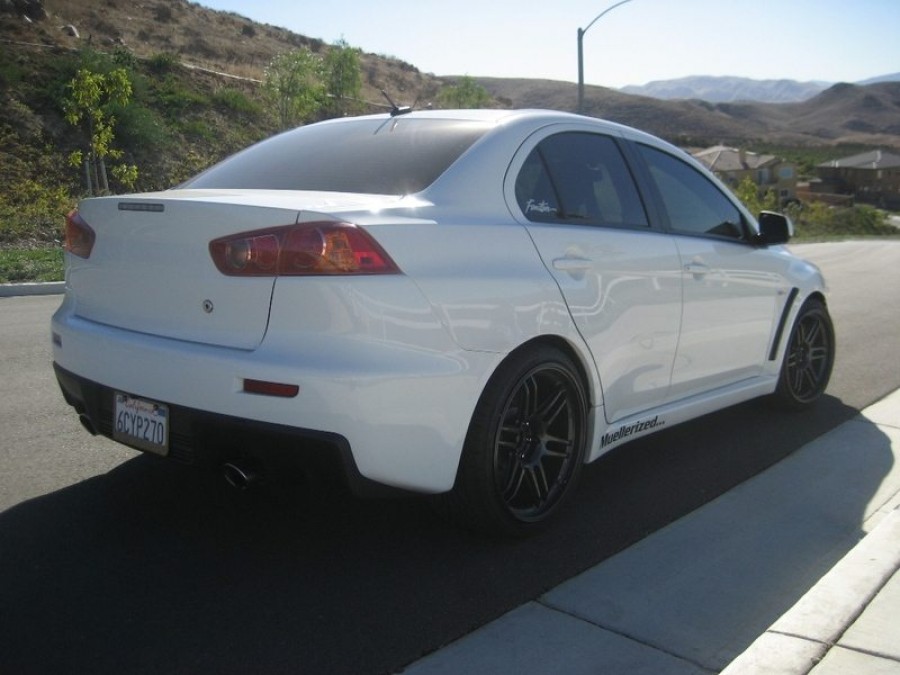 Mitsubishi Lancer Evolution X rines AME Tracer TM-02 19″ 10.5J ET22 275/30