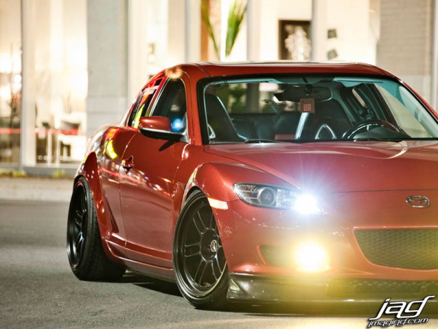 Mazda RX-8 rines Enkei RPF1 18″ 9.5J ET15 225/40 10.5J 245/40