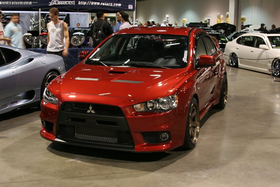Mitsubishi Lancer Evolution X rines Rays Volk Racing TE37 18″ 10.5J ET22 265/35