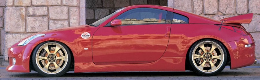 Nissan 350Z rines Fabulous Expand Racing 20″ 9J ET18 245/35 11J ET24 285/30