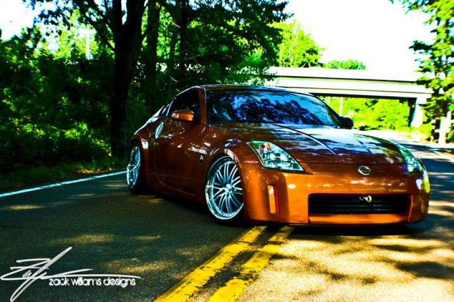 Nissan 350Z rines Vossen VVS-082 19″ 8.5J ET2 215/35 10J 245/35
