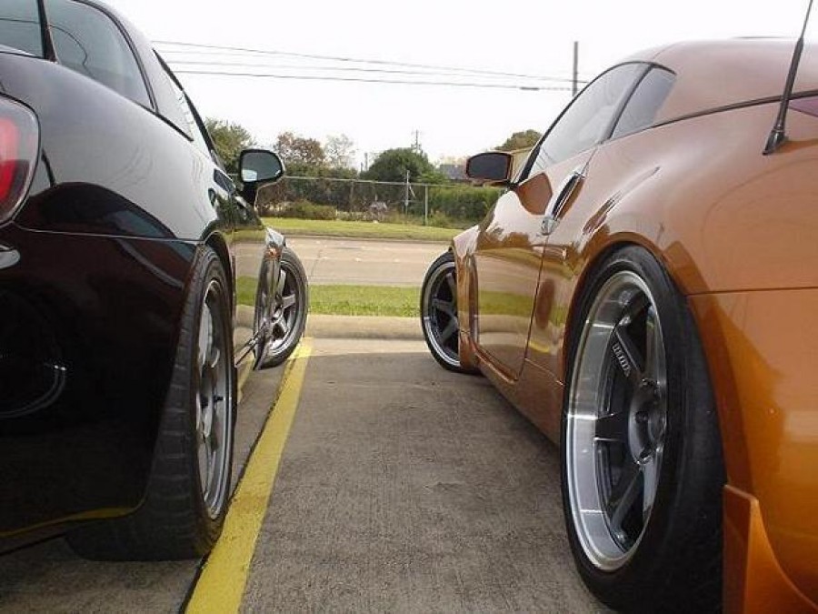 Nissan 350Z rines Rays Volk Racing TE37SL 19″ 9.5J ET22 255/35 10.5J 285/35