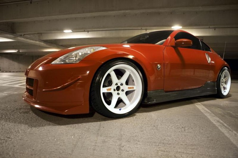 Nissan 350Z rines Rays Volk Racing TE37 19″ 9.5J ET12 245/35 10.5J ET22 275/35
