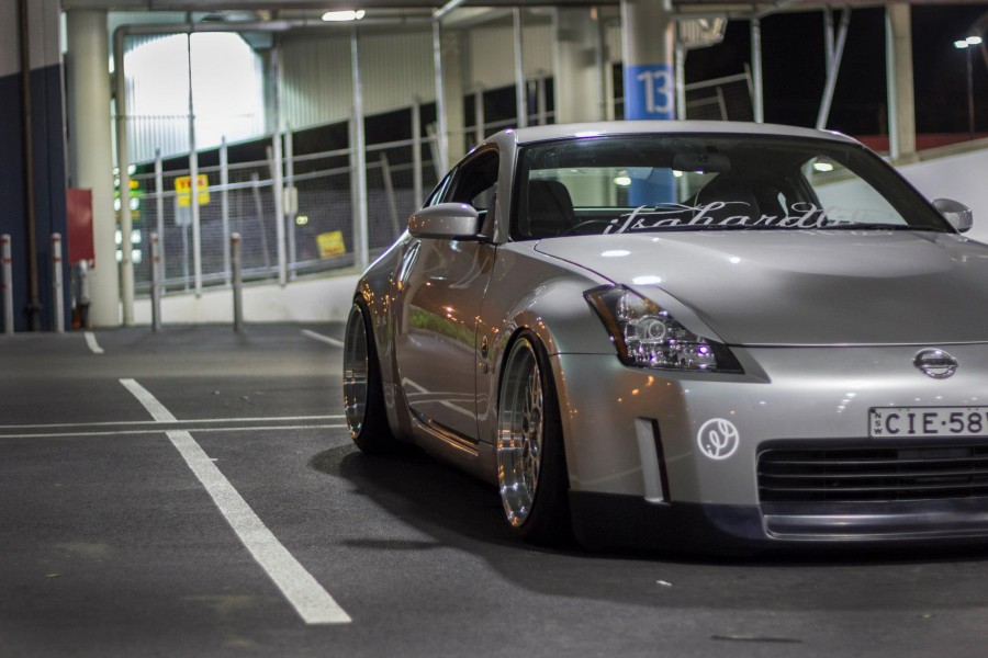 Nissan 350Z rines Varrstoen ES 1.1.2 19″ 9.5J 225/35 11J 255/35