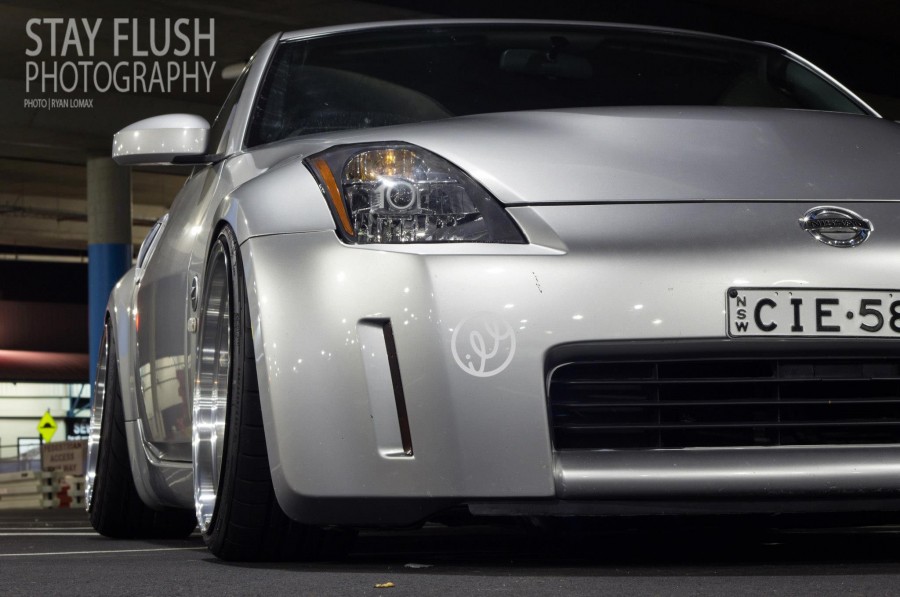 Nissan 350Z rines Varrstoen ES 1.1.2 19″ 9.5J 225/35 11J 255/35