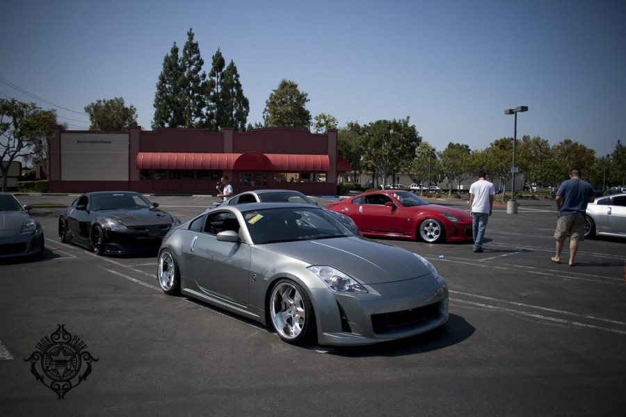Nissan 350Z rines AME Shallen CX 19″ 9.5J ET16 235/35 10J ET-5 265/30