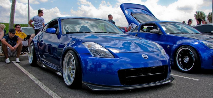 Nissan 350Z rines Work Meister S1 3P 19″ 11J ET5 265/30 12J ET12 285/30