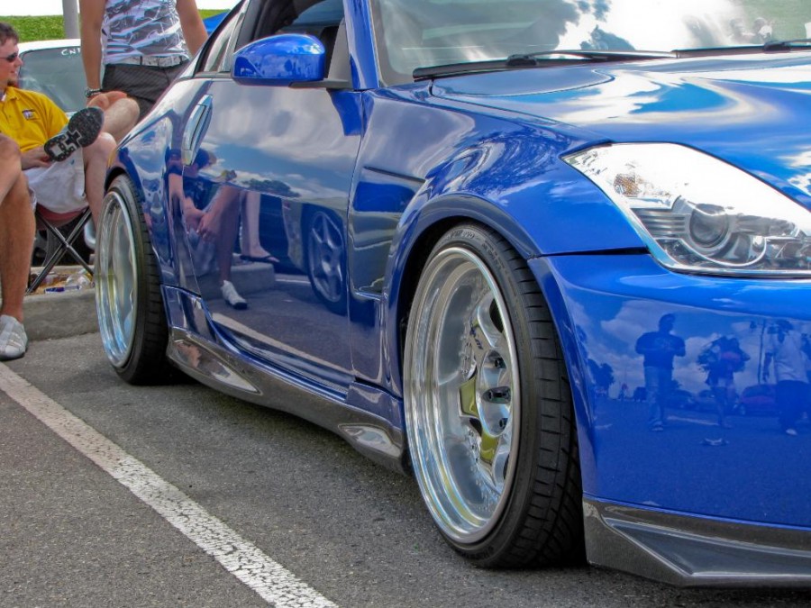 Nissan 350Z rines Work Meister S1 3P 19″ 11J ET5 265/30 12J ET12 285/30