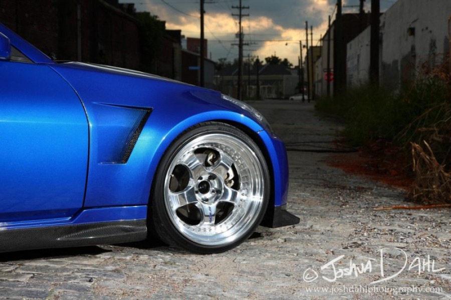 Nissan 350Z rines Work Meister S1 3P 19″ 11J ET5 265/30 12J ET12 285/30