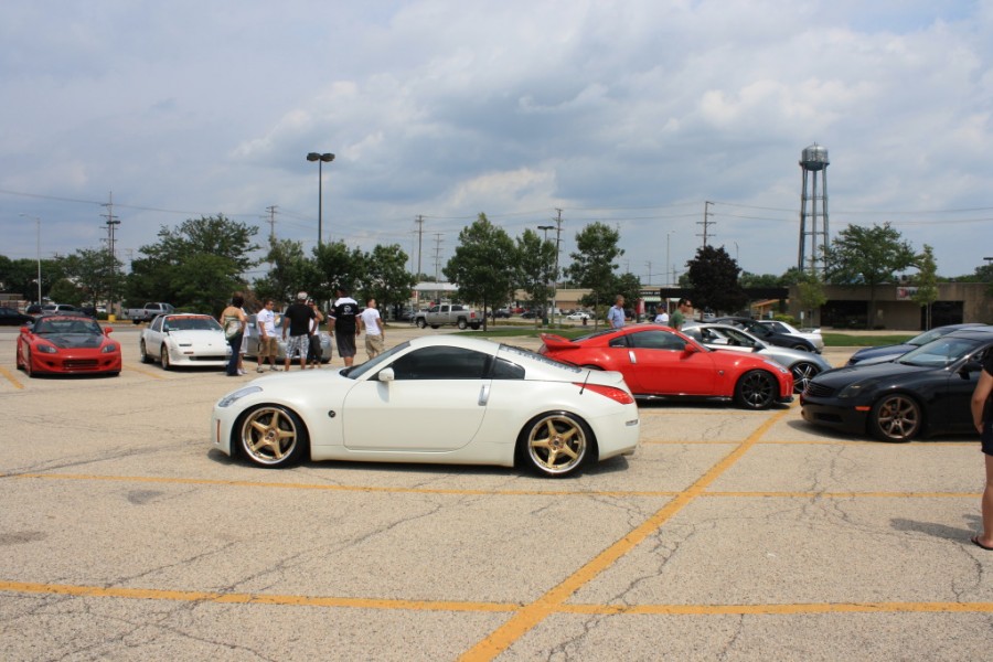 Nissan 350Z rines Rays Volk Racing GT-S 19″ 9.5J ET14 235/35 10.5J ET18 245/35