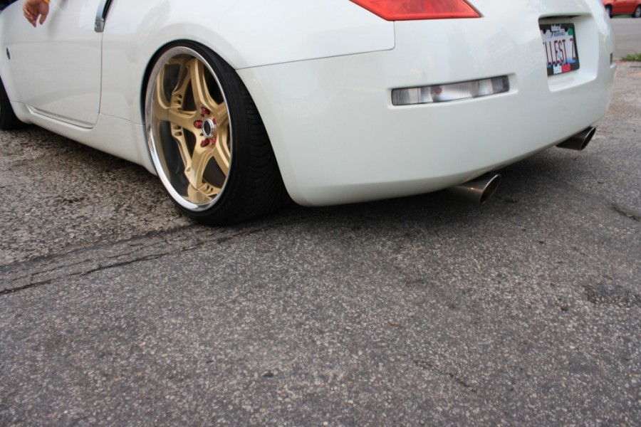 Nissan 350Z rines Rays Volk Racing GT-S 19″ 9.5J ET14 235/35 10.5J ET18 245/35