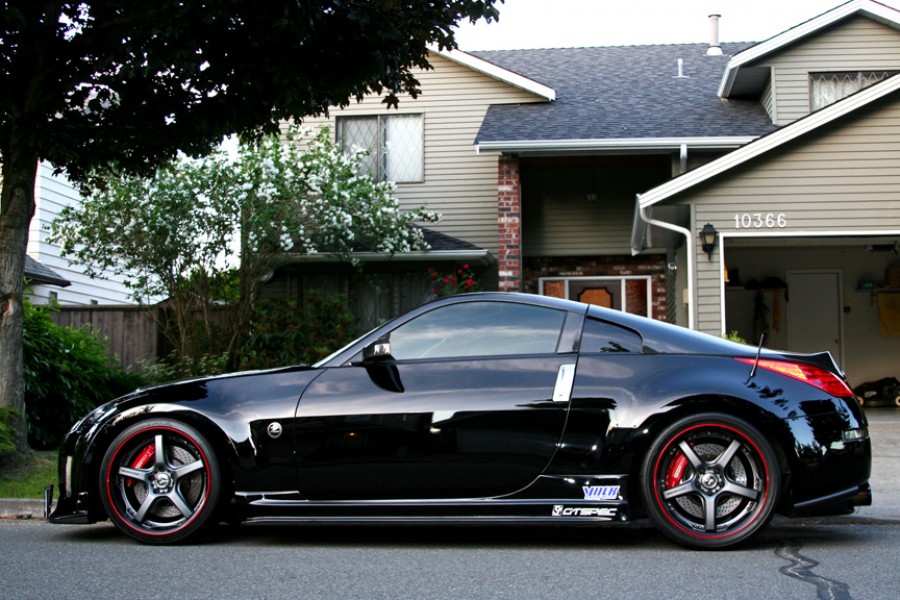 Nissan 350Z rines Rays Volk Racing GT-S 19″ 9.5J ET17 235/35 10.5J ET18 295/30