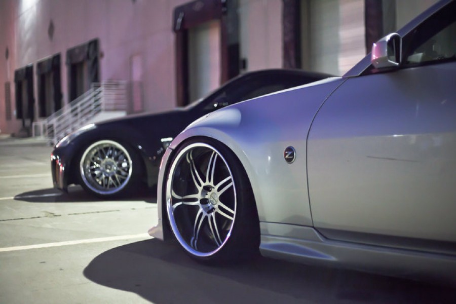 Nissan 350Z rines Work Varianza T1S 20″ 9.5J ET-5 225/35 11J 255/35