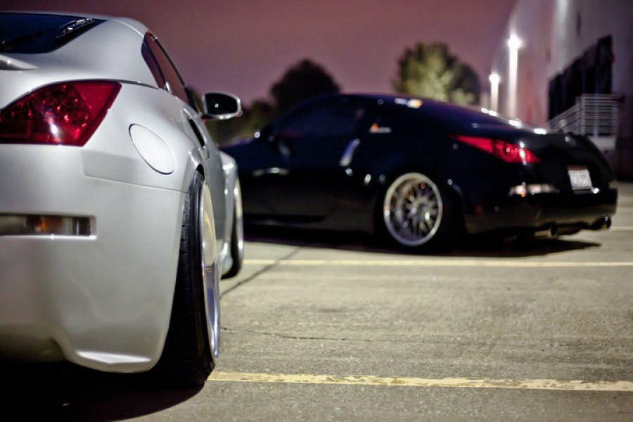 Nissan 350Z rines Work Varianza T1S 20″ 9.5J ET-5 225/35 11J 255/35
