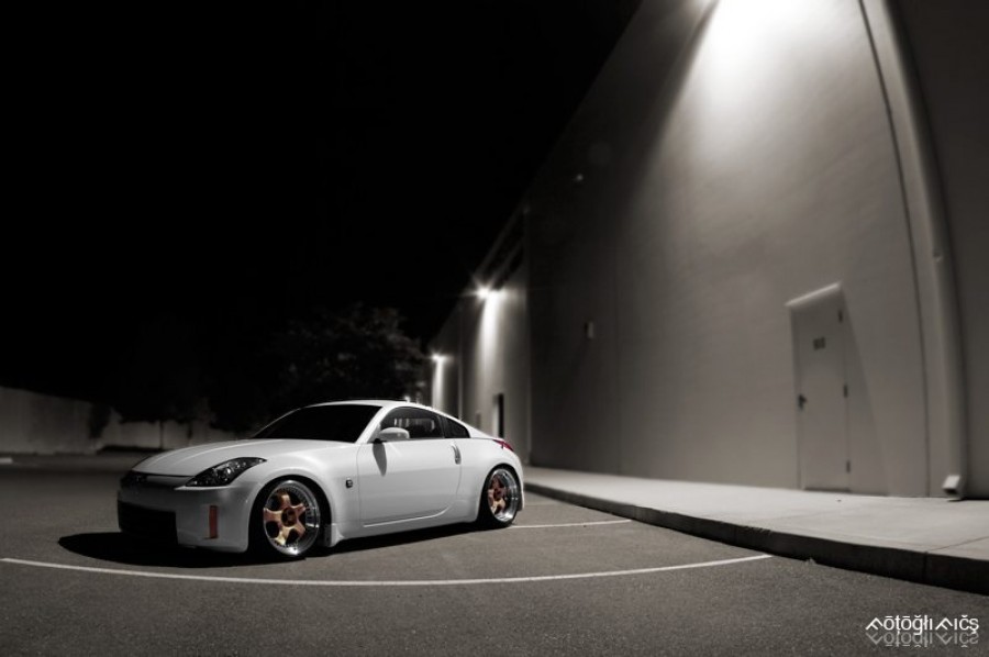 Nissan 350Z rines Work Meister S1 3P 19″ 9.5J ET24 245/35 10.5J ET23 285/35