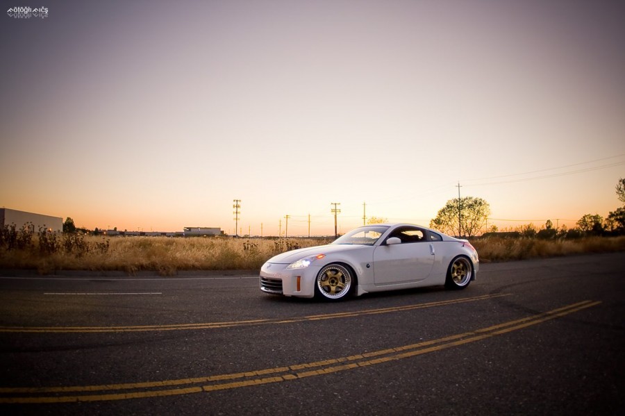 Nissan 350Z rines Work Meister S1 3P 19″ 9.5J ET24 245/35 10.5J ET23 285/35
