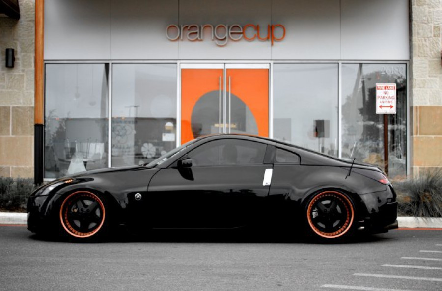 Nissan 350Z rines Work Equip 05 18″ 10J ET-3 225/40 12J 275/35