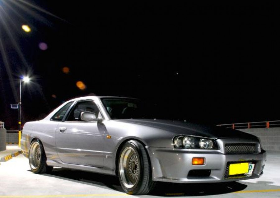 Nissan Skyline R34 roues Weds Sport Professor Mesh R17 8J ET15 225/45 9J ET17 235/45 coupe 