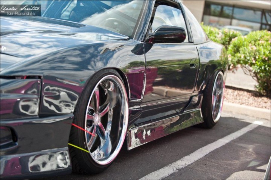 Nissan Silvia S13 roues Work VS-KF R18 9.5J ET-10 225/35 11J ET-5 235/45