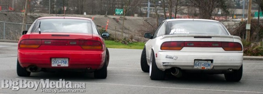 Nissan 180SX/200SX/240SX S13 roues Enkei RPF1 R17 9.5J ET18 255/35 R18 10.5J ET15 265/35