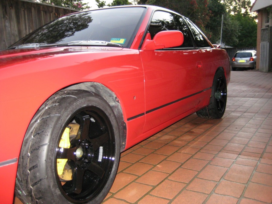 Nissan Silvia S13 roues Koya Drift-tek R17 8J ET34 235/40 9J ET35 255/40