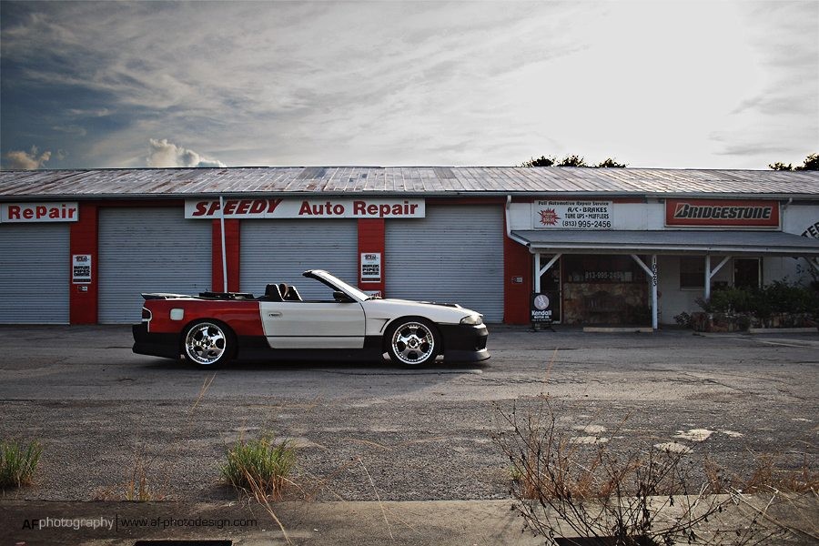 Nissan Silvia S13 roues Work VS-SD R18 10J ET-15 235/40 11J ET-17 245/40