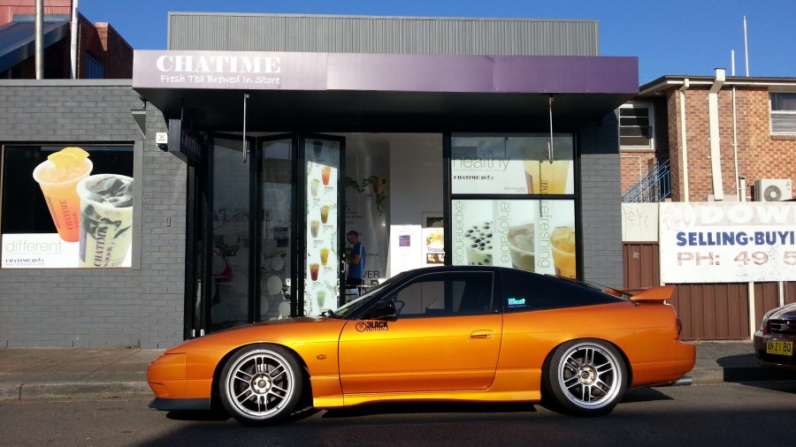 Nissan 180SX/200SX/240SX S13 roues Enkei RPF1 R18 9.5J 215/40 ET10 225/40