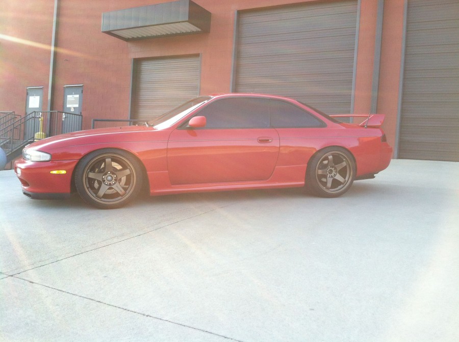Nissan Silvia S14 roues Rays Nismo LM GT4 R18 9.5J ET12 225/40 10.5J ET15 255/35
