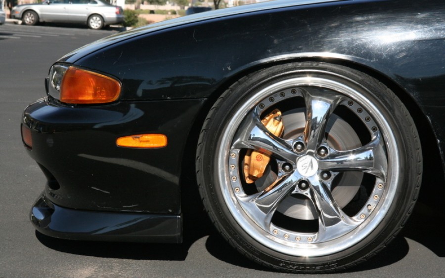 Nissan Silvia S14 roues Work VS-KF R18 9J ET15 225/40 R19 10.5J ET23 245/35 IntensePower 