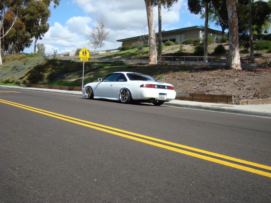 Nissan Silvia S14 roues Rays Gram Lights 57 Pro R17 10J ET25 225/35 R18 ET2 215/40