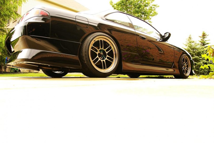 Nissan Silvia S14 roues Enkei RPF1 R18 9.5J ET15 225/40 10.5J 245/40