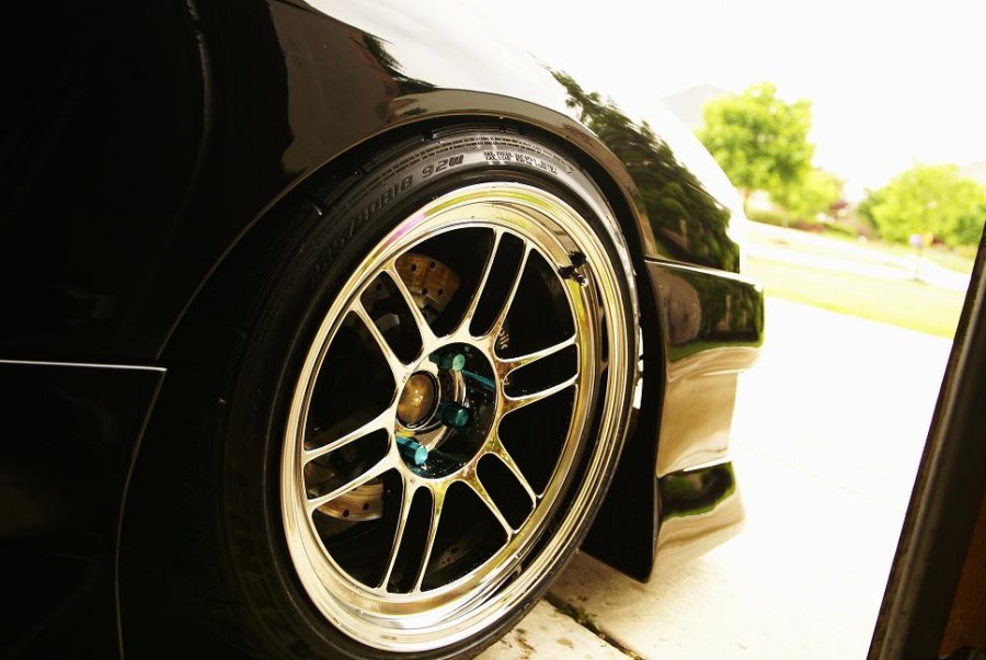 Nissan Silvia S14 roues Enkei RPF1 R18 9.5J ET15 225/40 10.5J 245/40