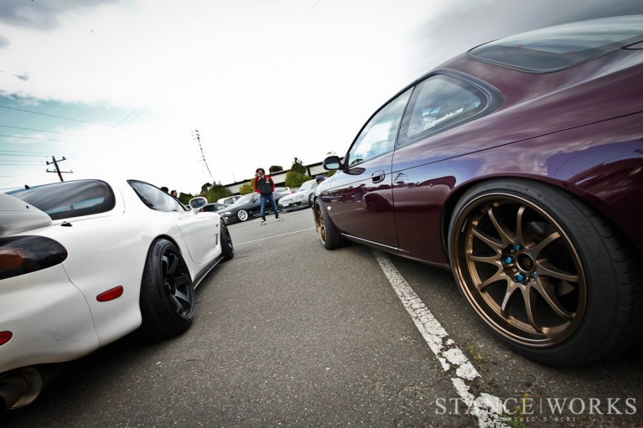 Nissan Silvia S14 roues Rays Volk Racing CE28N R18 9.5J ET15 225/40 10.5J ET18 235/40
