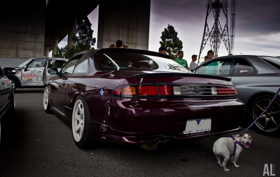 Nissan Silvia S14 roues Rays Volk Racing TE37 R17 9J ET22 215/45