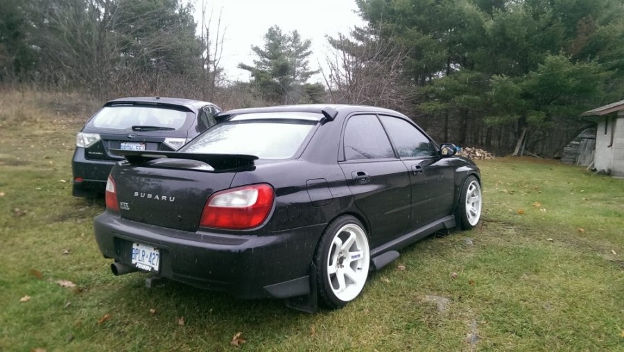 Subaru Impreza roues Rays Volk Racing TE37 R18 10J ET30 255/35