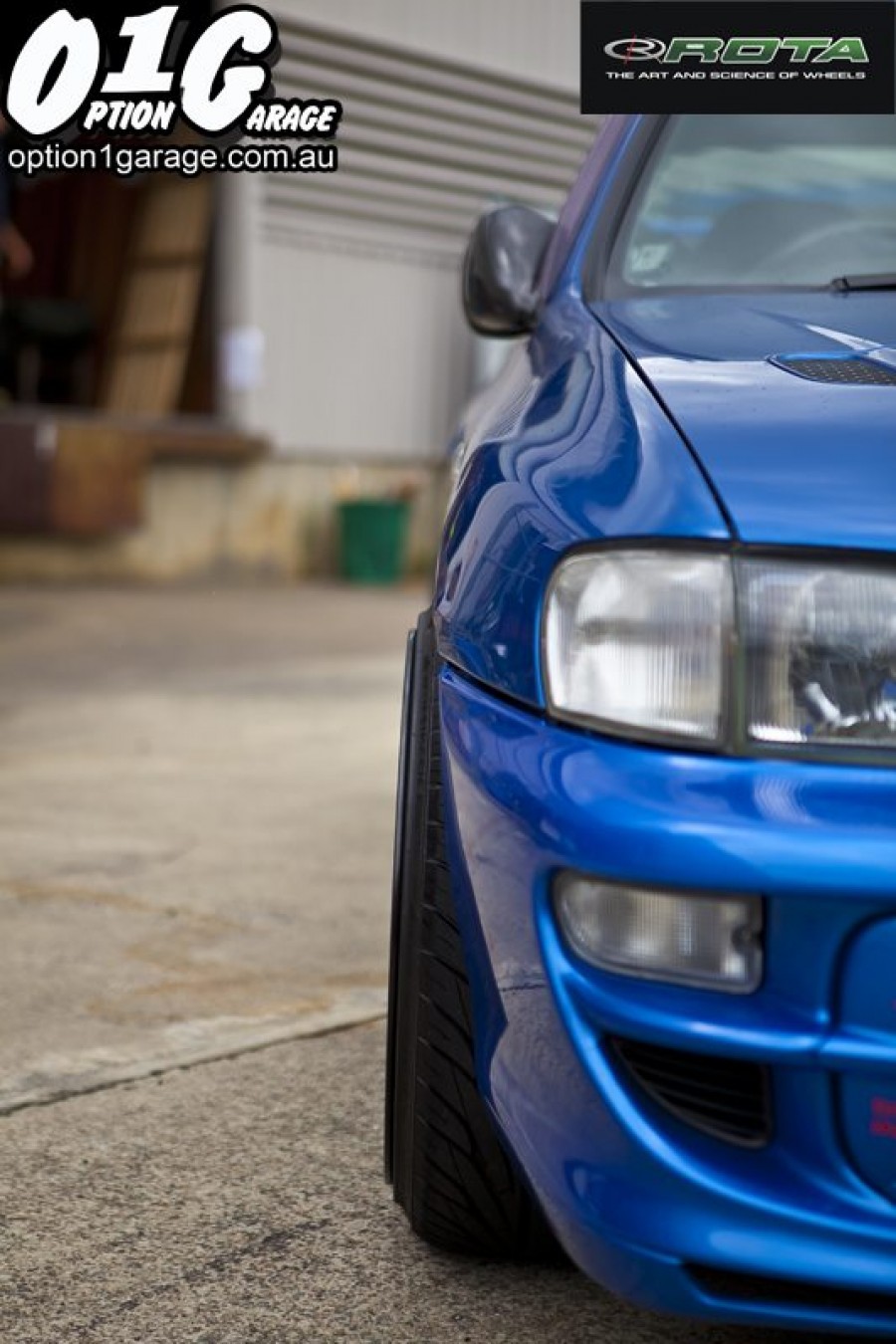 Subaru Impreza roues Rota Grid R18 9.5J ET38 225/40 WRX STI 