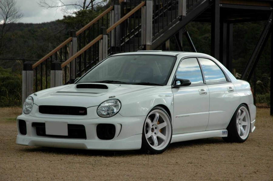 Subaru Impreza GD, GG roues Rays Volk Racing TE37 R18 10.5J ET15 255/35 WRX STI 