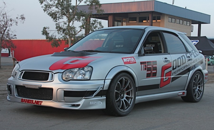 Subaru Impreza roues Rota G-force R18 9J ET35 255/35 WRX Wagon 