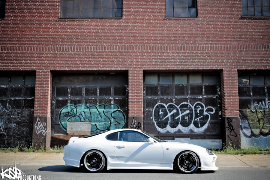 Toyota Supra A80 roues Rays Volk Racing SF Challenge R19 9.5J ET28 245/35 10.5J ET23 275/30