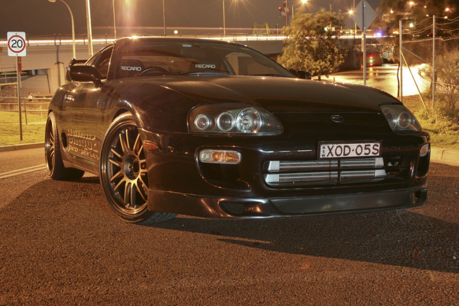 Toyota Supra A80 roues Rays Volk Racing RE30 R19 9J ET25 245/35 Volk Racing GT30 11J 285/30