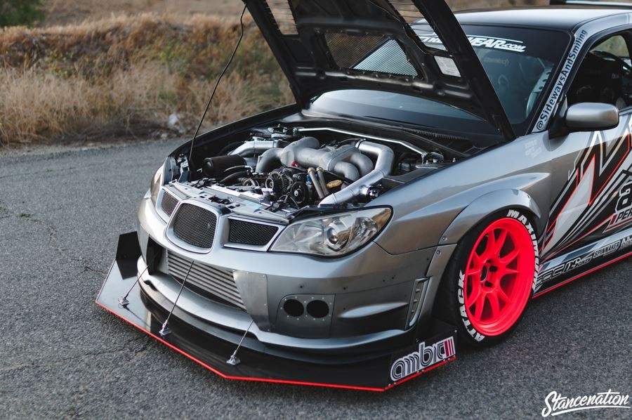 Subaru Impreza GD, GG roues Ambit FF4 R18 10.5J ET15 285/30 STi 