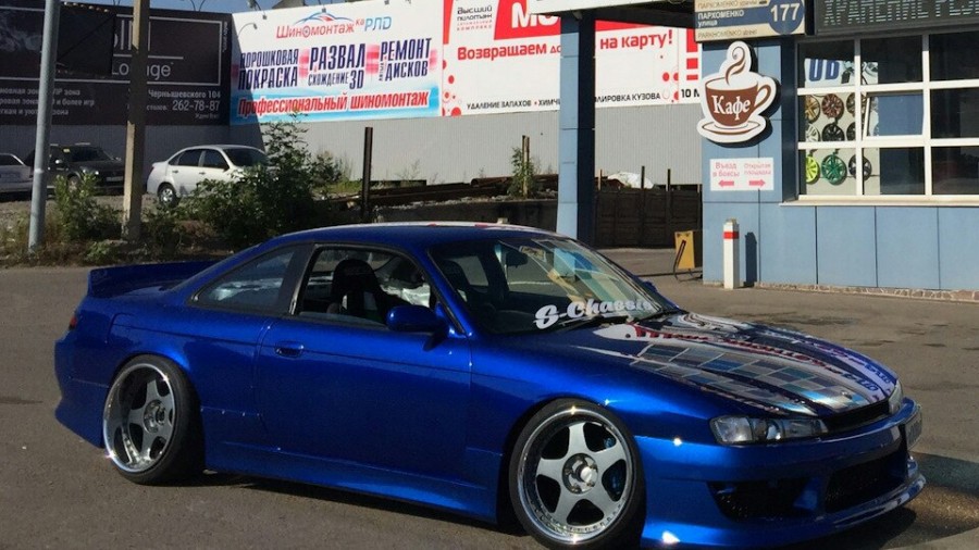 Nissan Silvia S14 roues SSR Koenig Monster R18 9.5J ET22 215/40 12J 255/35