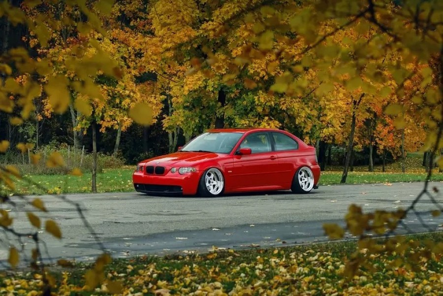 BMW 3 series E46/5 Compact roues Work Meister S1 3P R18 10J ET-8 215/35 10.5J ET-1