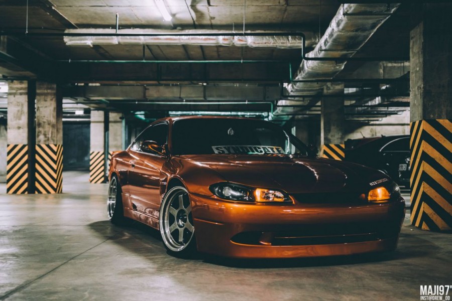 Nissan Silvia S15 roues Rays Volk Racing TE37V R18 9.5J 225/35 10.5J