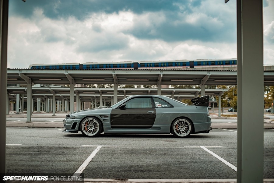 Nissan Skyline R33 roues Enkei RPF1 R19 275/30