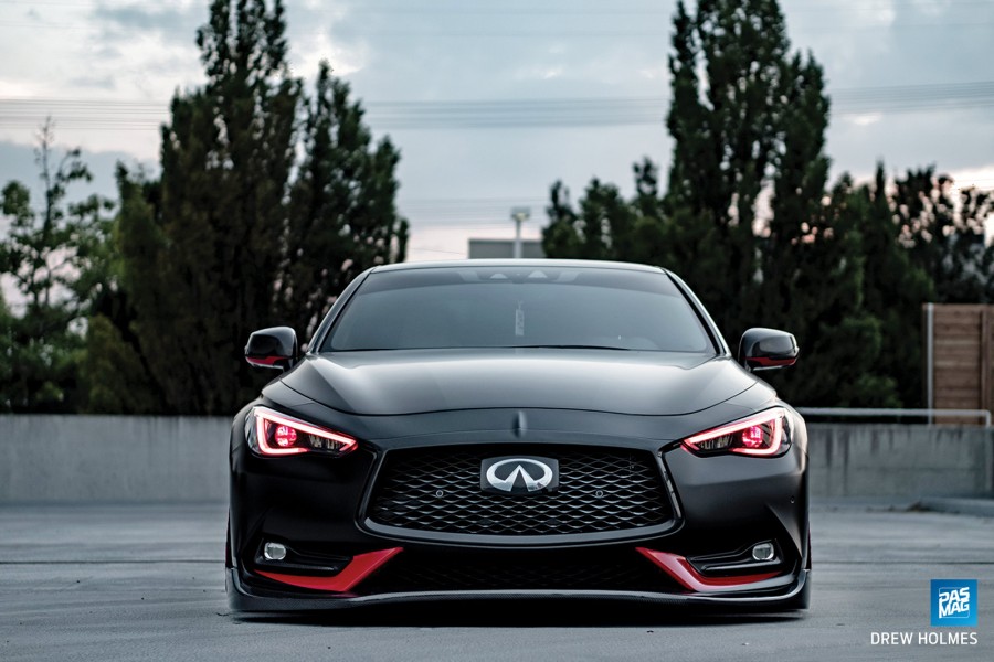 Infiniti Q60 CV37 roues Vertini RF1.5 R20 245/35 285/30 Red Sport 