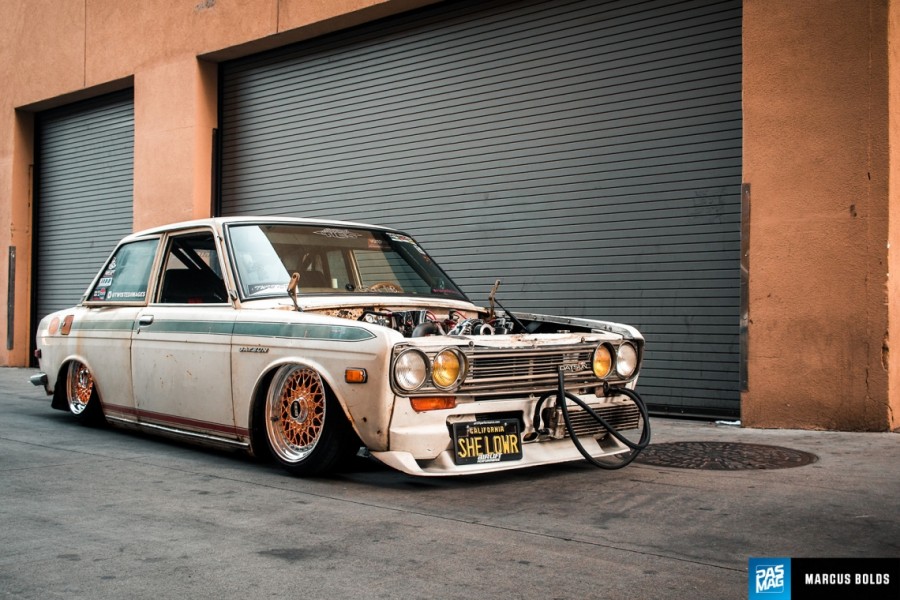 Datsun 510 roues BBS RS R15 7J ET14 165/45 8J ET39 165/50